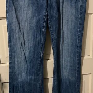 Express Dark Blue Flare Jeans